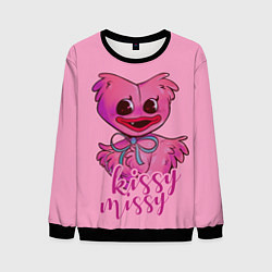 Свитшот мужской Pink Kissy Missy, цвет: 3D-черный