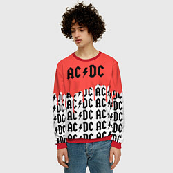 Свитшот мужской Ac dc rock, цвет: 3D-красный — фото 2