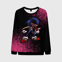 Свитшот мужской SONIC EXE Краска, цвет: 3D-черный
