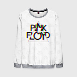 Мужской свитшот PINK FLOYD LOGO ПИНК ФЛОЙД ГЛИТЧ