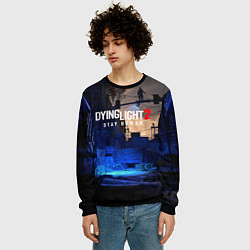 Свитшот мужской Dyng Light 2: Stay Human - Приближается ночь, цвет: 3D-черный — фото 2