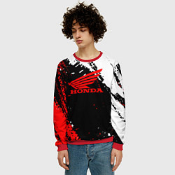 Свитшот мужской Honda Logo Auto, цвет: 3D-красный — фото 2