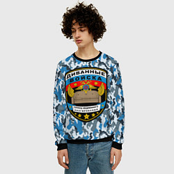 Свитшот мужской Диванные Войска камуфляж, цвет: 3D-черный — фото 2