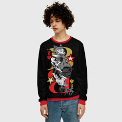 Свитшот мужской Легоши и Луис Beastars Выдающиеся звери, цвет: 3D-красный — фото 2