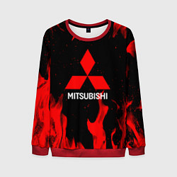 Свитшот мужской Mitsubishi Red Fire, цвет: 3D-красный