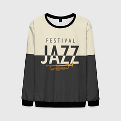 Свитшот мужской JAZZ FESTIVAL, цвет: 3D-черный