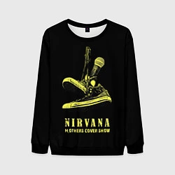 Свитшот мужской Nirvana Нирвана, цвет: 3D-черный
