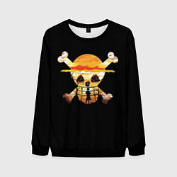 Свитшот мужской One Piece череп, цвет: 3D-черный