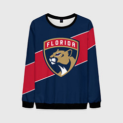 Свитшот мужской Florida Panthers , Флорида Пантерз, цвет: 3D-черный