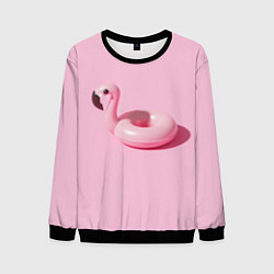 Свитшот мужской Flamingos Розовый фламинго, цвет: 3D-черный