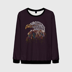 Свитшот мужской Статный орёл, цвет: 3D-черный