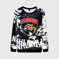 Свитшот мужской Florida Panthers, Флорида Пантерз, цвет: 3D-черный