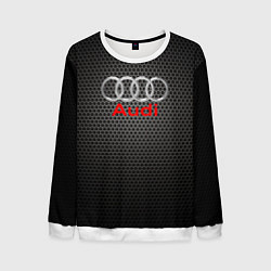 Свитшот мужской Audi карбон, цвет: 3D-белый