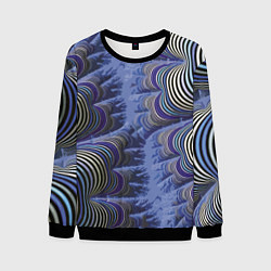 Свитшот мужской Abstraction pattern 2022, цвет: 3D-черный