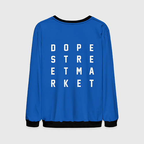 Мужской свитшот Узор Blue Rollister Dope Street Market / 3D-Черный – фото 2