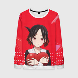 Свитшот мужской Kaguya Heart, цвет: 3D-белый