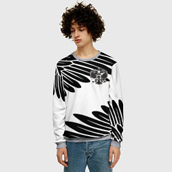 Свитшот мужской ГЕРБ РОССИИ КРЫЛЬЯ СВОБОДЫ, цвет: 3D-меланж — фото 2