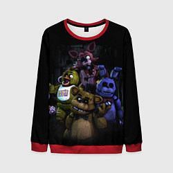 Свитшот мужской Five Nights at Freddys - FNAF персонажи игры, цвет: 3D-красный