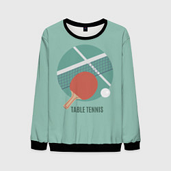 Свитшот мужской TABLE TENNIS Теннис, цвет: 3D-черный