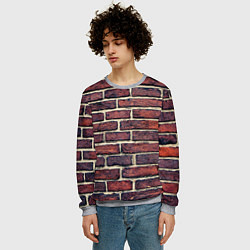 Свитшот мужской Brick Wall, цвет: 3D-меланж — фото 2