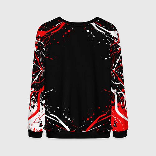Мужской свитшот Токийские мстители брызги красок / 3D-Черный – фото 2