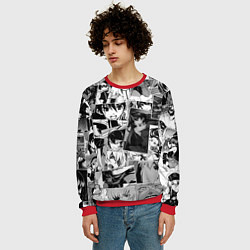 Свитшот мужской Убийца Акамэ pattern, цвет: 3D-красный — фото 2