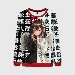 Свитшот мужской Аниме АНГЕЛ ИЕРОГЛИФЫ, цвет: 3D-красный