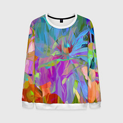 Свитшот мужской Abstract color pattern Summer 2022, цвет: 3D-белый