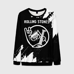 Свитшот мужской Rolling Stones - КОТ - Краска, цвет: 3D-черный
