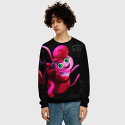 Свитшот мужской POPPY PLAYTIME - Mommy long legs Мама длинные ноги, цвет: 3D-черный — фото 2