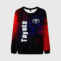 Свитшот мужской ТОЙОТА Toyota Графика, цвет: 3D-черный