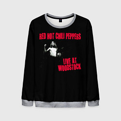 Свитшот мужской Live at Woodstock - Red Hot Chili Peppers, цвет: 3D-меланж
