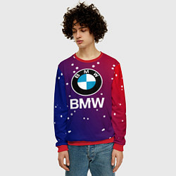 Свитшот мужской BMW Градиент Краска, цвет: 3D-красный — фото 2