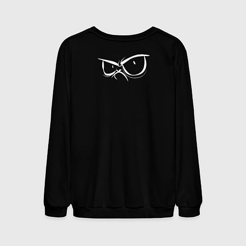 Мужской свитшот Delicious people русская версия / 3D-Черный – фото 2