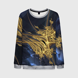 Мужской свитшот Фрактальная футуристическая композиция Абстракция