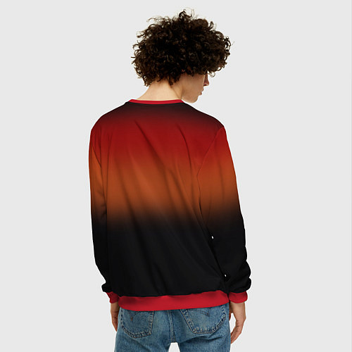 Мужской свитшот ОЧЕНЬ СТРАННЫЕ ДЕЛА STRANGER THINGS / 3D-Красный – фото 4