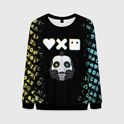 Свитшот мужской Love, Death and Robots Pattern, цвет: 3D-черный