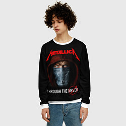 Свитшот мужской METALLICA THROUGH THE NEVER, цвет: 3D-белый — фото 2
