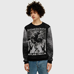 Свитшот мужской Atlas Falls - Shinedown, цвет: 3D-черный — фото 2