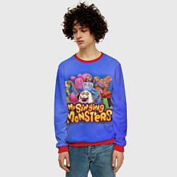 Свитшот мужской My singing monsters поющие монстры, цвет: 3D-красный — фото 2