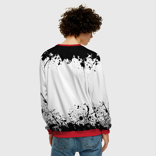 Мужской свитшот Инь Янь Гранж / 3D-Красный – фото 4