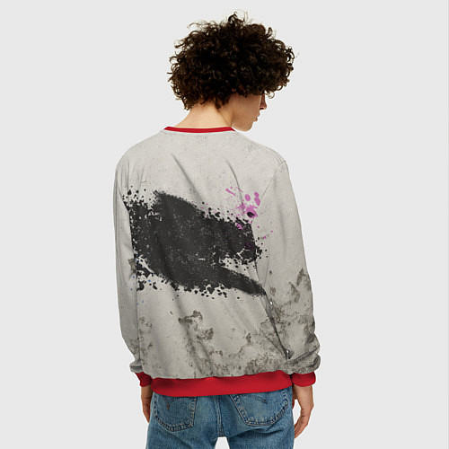 Мужской свитшот В чем твоя суперсила? HR / 3D-Красный – фото 4