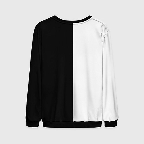 Мужской свитшот Linkin Park логотип черно-белый / 3D-Черный – фото 2