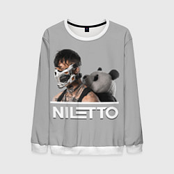 Свитшот мужской Нилетто - Криолит, цвет: 3D-белый