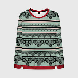 Мужской свитшот Black lace черное кружево