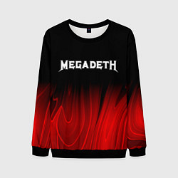Свитшот мужской Megadeth Red Plasma, цвет: 3D-черный