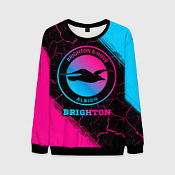 Свитшот мужской Brighton Neon Gradient, цвет: 3D-черный