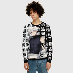 Свитшот мужской Киллуа повзрослевший - Hunter x hunter, цвет: 3D-черный — фото 2
