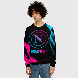 Свитшот мужской Napoli FC Neon Gradient, цвет: 3D-черный — фото 2
