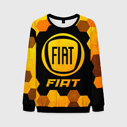 Свитшот мужской Fiat - Gold Gradient, цвет: 3D-черный
